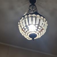 LAMPADARIO VINTAGE IN CRISTALLO