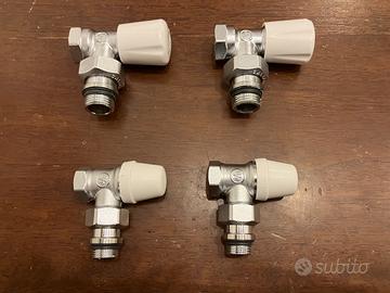 2 valvole + 2 detentori Caleffi NUOVI