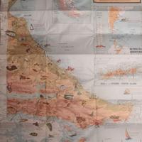 Mappa pittorica della Terra del Fuoco