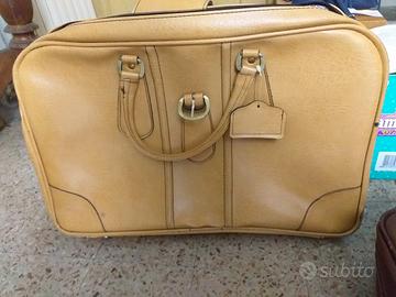 valigia pelle vintage