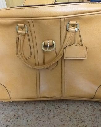 valigia pelle vintage