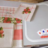 Tovaglia e tovaglioli misto lino