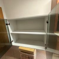 Pensile da 90cm con ante in vetro