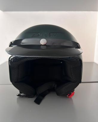 Casco jet Duraleu verde militare opaco – Taglia XS