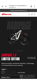 E-bike Fantic 1.4 Rampage Limited Edition Taglia L