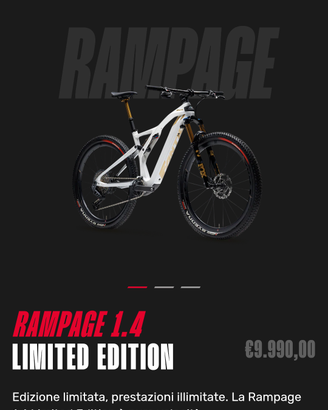 E-bike Fantic 1.4 Rampage Limited Edition Taglia L