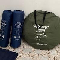 Tenda Quechua 2 seconds + materassini autogonfiant