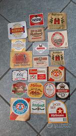 20 etichette di birra anni 80, per collezionisti