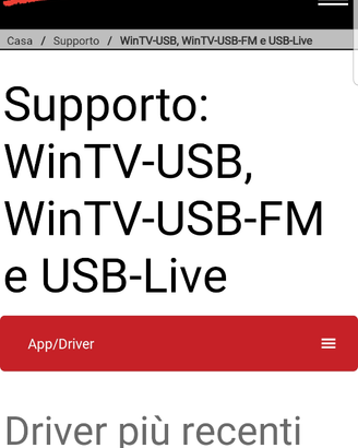 Win TV usb sintonizzatore TV x pc