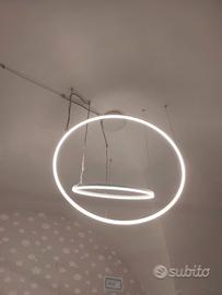 COPPIA DI LAMPADARI A LED SOSPENSIONE 220V
