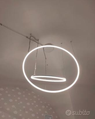COPPIA DI LAMPADARI A LED SOSPENSIONE 220V