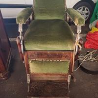 poltrona barbiere antica 