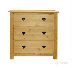 Cassettiera legno massello