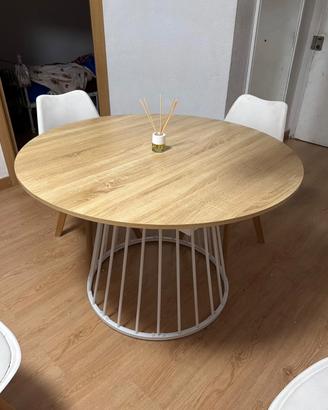 Tavolo 6 persone allingabile Legno e Metallo nuovo