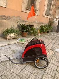 Rimorchio per bici per cani max 30kg - Croci