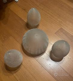 Vetri antichi per lampadario liberty