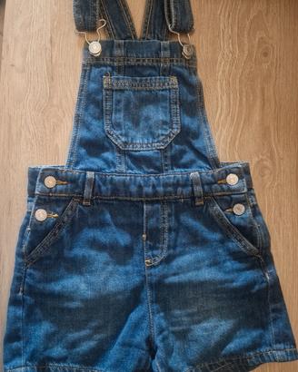 salopette bimba in jeans 