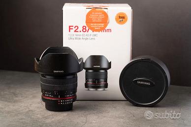 Obiettivo Samyang 14 f 2.8 Nikon F