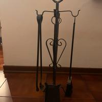 Set da camino ferro battuto