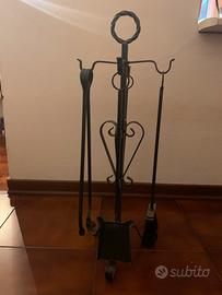 Set da camino ferro battuto