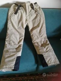 pantaloni da sci uomo beige