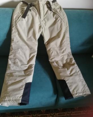 pantaloni da sci uomo beige