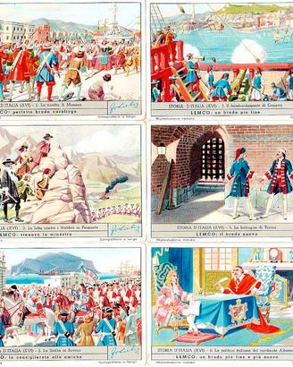 Figurine Liebig Storia Italia XVI