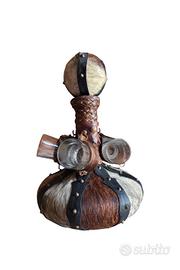 Bottiglia artigianale liquore con bicchierini