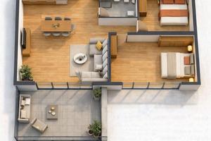 Trilocale a Monza con box auto-cantina e balcone