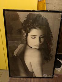 Poster Artistico Vintage B&N con Cornice e Vetro 