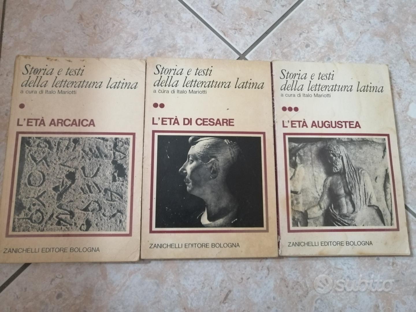 Set 3 volumi Storia e testi letteratura latina - Libri e Riviste In  vendita a Avellino