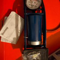 pompa a pedale  con manometro 