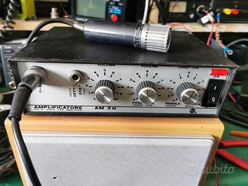 AMPLIFICATORE RCF 12VOLT + MICROFONO RCF 