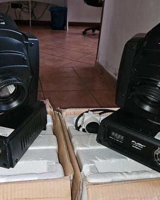 Coppia Prolights Fury250 con centralina Dmx