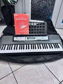 Tastiera Yamaha EZ-200 + custodia e supporto