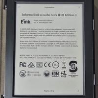 eReader Kobo Aura H2O edition 2