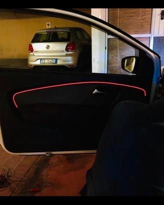 6x LIGHT AMBIENT AUTO ROSSO 12V