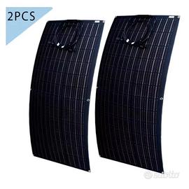 2 X Pannelli Fotovoltaici Flessibili 100W Cadauno