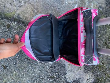 ZAINO SCUOLA ROSA TROLLEY