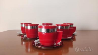 6 tazzine caffè vintage inoxriv made in Italy 