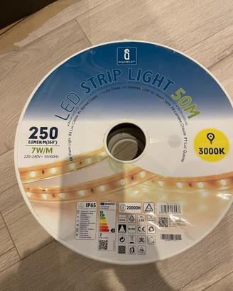 Bobina striscia led 50 m 3000k nuova