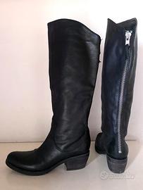 Stivali di pelle nera Vic Matié