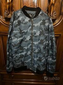Giacca a vento camouflage blu XL