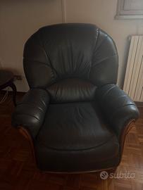 Poltrona in pelle