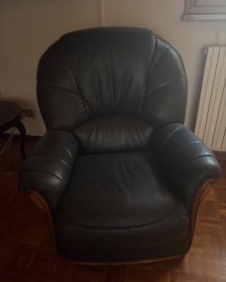Poltrona in pelle
