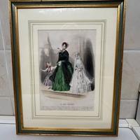 Quadro con stampa antica d’epoca