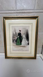 Quadro con stampa antica d’epoca