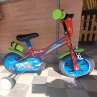 bicicletta bambino pj mask con rotelle