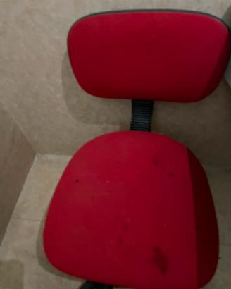 Sedia per ufficio con ruote regolabile