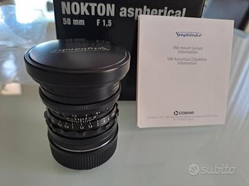 Voigtlander Nokton aspherical 50mm f1.5 Leica M